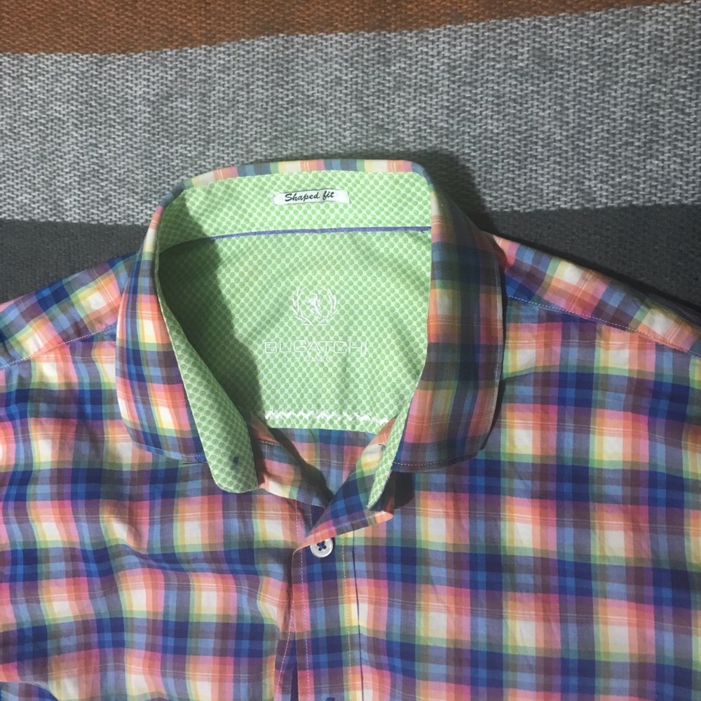 $60⬇️BUGATCHI MEN’S SHIRT SIZE M - Picture 3 of 7